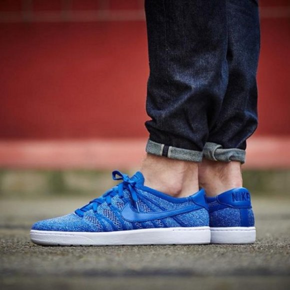 Nike Other - Nike Tennis Classic Ultra Flyknit Low Top Blue Sneakers Mens Size 11